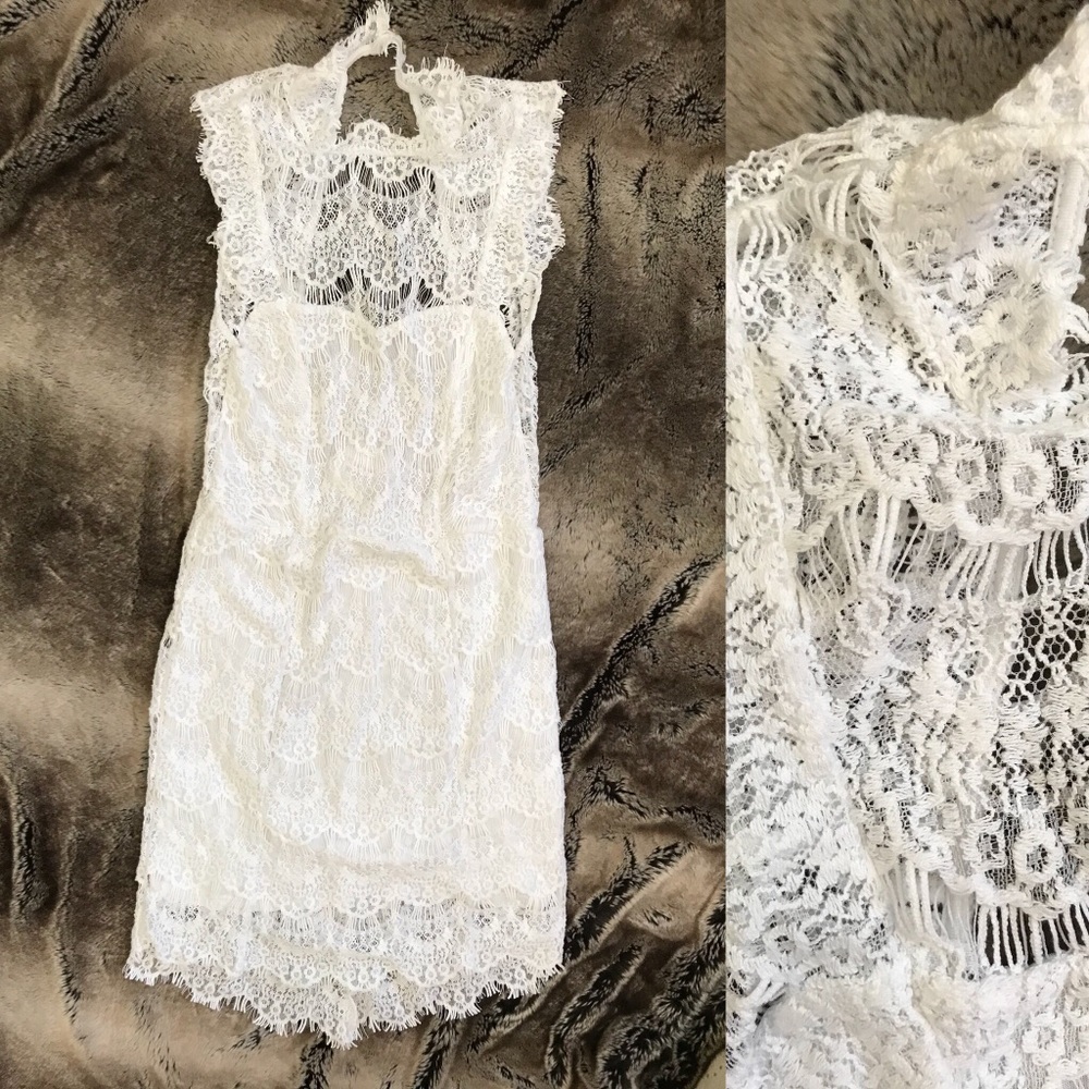 SOLD 💋 NWT Free People White Lace Dress